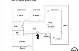 Penthouse de vanzare cu 100 mp, 90 mp TERASA, semifinisat! Zona linistita