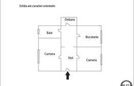 Apartament 2 camere de vanzare, decomandat, 50 mp utili, zona Oncos, cu parcare