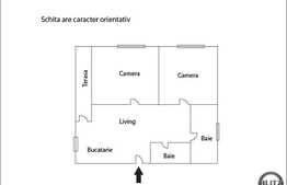 Vanzare apartament 3 camere, 70 mp utili, zona Oncos, cu terasa 12 mp si garaj