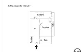 Apartament decomandat cu 1 camera, 36 mp, balcon! Zona strazii Eroilor!