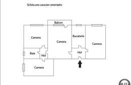 Apartament 4 camere de vanzare, 63 mp utili, zona Mehedinti, cu parcare