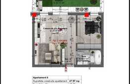 Apartament 2 camere finisat, 43 mp, gradina 23 mp, Cetatii