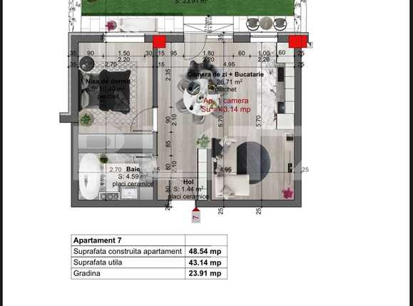 Apartament de vânzare 2 camere Floreşti - 77751AV | BLITZ Cluj-Napoca | Poza1