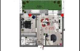 Apartament 2 camere finisat, 43 mp, gradina 23 mp, parcare, Cetatii