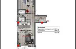 Apartament 2 camere finisat, 57 mp, gradina 49 mp, parcare, Cetatii