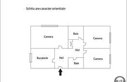 Vanzare 3 camere decomandate, 68 mp, zona Campului. Boxa si garaj de tabla!