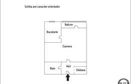 Garsoniera de vanzare, 28,14 mp utili, complet mobilata, zona Minerva!
