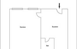 1 camera de vanzare, 28 mp utili in curte comuna zona Eroilor!