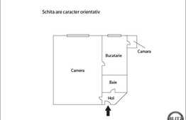 Garsoniera de vanzare, 23.5 mp utili, zona Fantanele