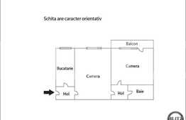 Apartament 2 camere de vanzare, 45.6 mp utili, zona Biomedica