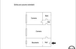Zona strazii Primaverii, 2 camere semidecomandate de vanzare. Loc de parcare!