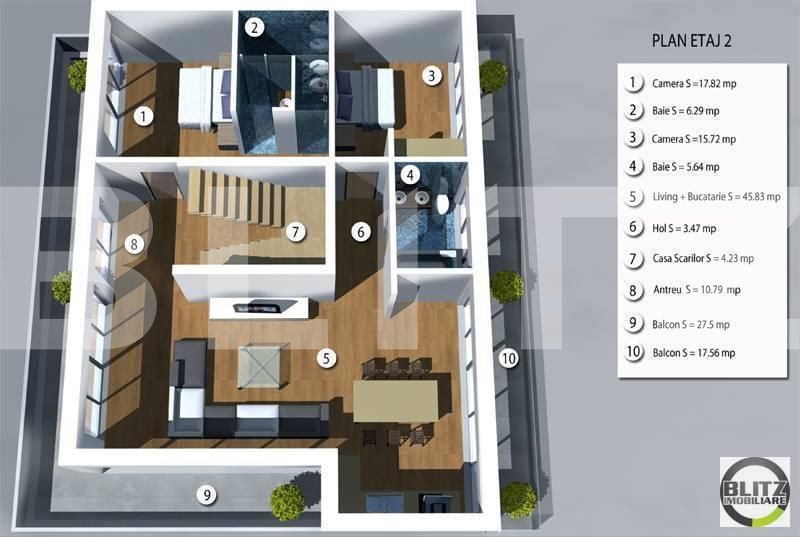 Apartament de vânzare 3 camere Andrei Mureşanu - 7802AV | BLITZ Cluj-Napoca | Poza2