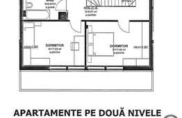 Apartament 4 camere pe 2 nivele, 107 mp utili, imobil nou!