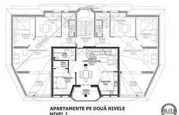 Apartament 4 camere pe 2 nivele, 107 mp utili, imobil nou!