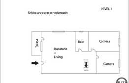 Vanzare 4 camere decomandate, 72 mp utili, imobil nou. Terasa 10 mp!