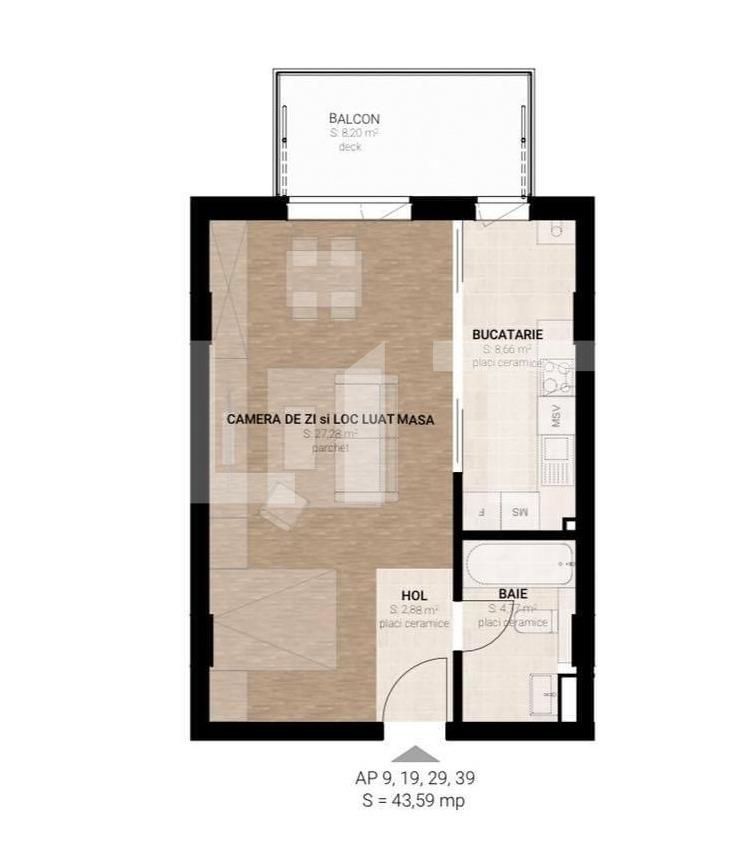 Garsonieră de vânzare Semicentral - 78343AV | BLITZ Cluj-Napoca | Poza3