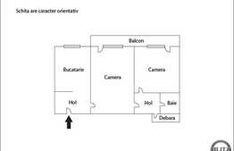 Apartament 2 camere, 46 mp, etaj intermediar, terasa 10 mp, zona Interservian