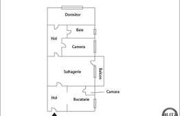 3 camere, 68 mp, in apropiere de piata Hermes, in imobil izolat termic