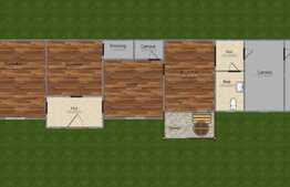 Casa in natura, 110 mp utili, Tarlungeni, sat Purcareni 