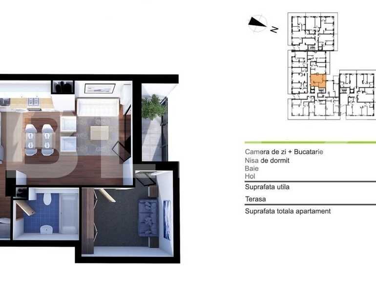 Apartament de vânzare 2 camere Gheorgheni - 78528AV | BLITZ Cluj-Napoca | Poza1