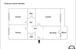 Apartament 3 camere de vanzare, 73 mp utili, zona Hateg, cu parcare