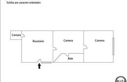 De vanzare 2 camere, 60 mp utili, curte comuna, loc parcare, zona linistita!