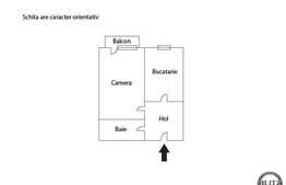 Apartament cu 1 camera, decomandat, 37 mp, balcon, zona strazii Florilor!