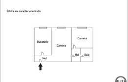 De vanzare apartament 2 camere, 45,17 mp, zona Iulius Mall