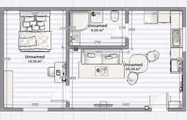 Pentru investitie! Apartament de 41 mp, Gruia