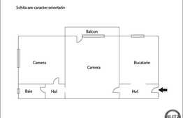 Apartament 2 camere de vanzare, 49 mp utili, zona BIG, cu boxa la subsol