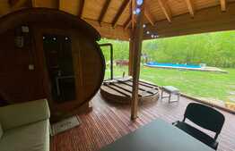 Cabana cu piscina de vanzare, 1000 mp teren, 250 mp utili, zona Baisoara