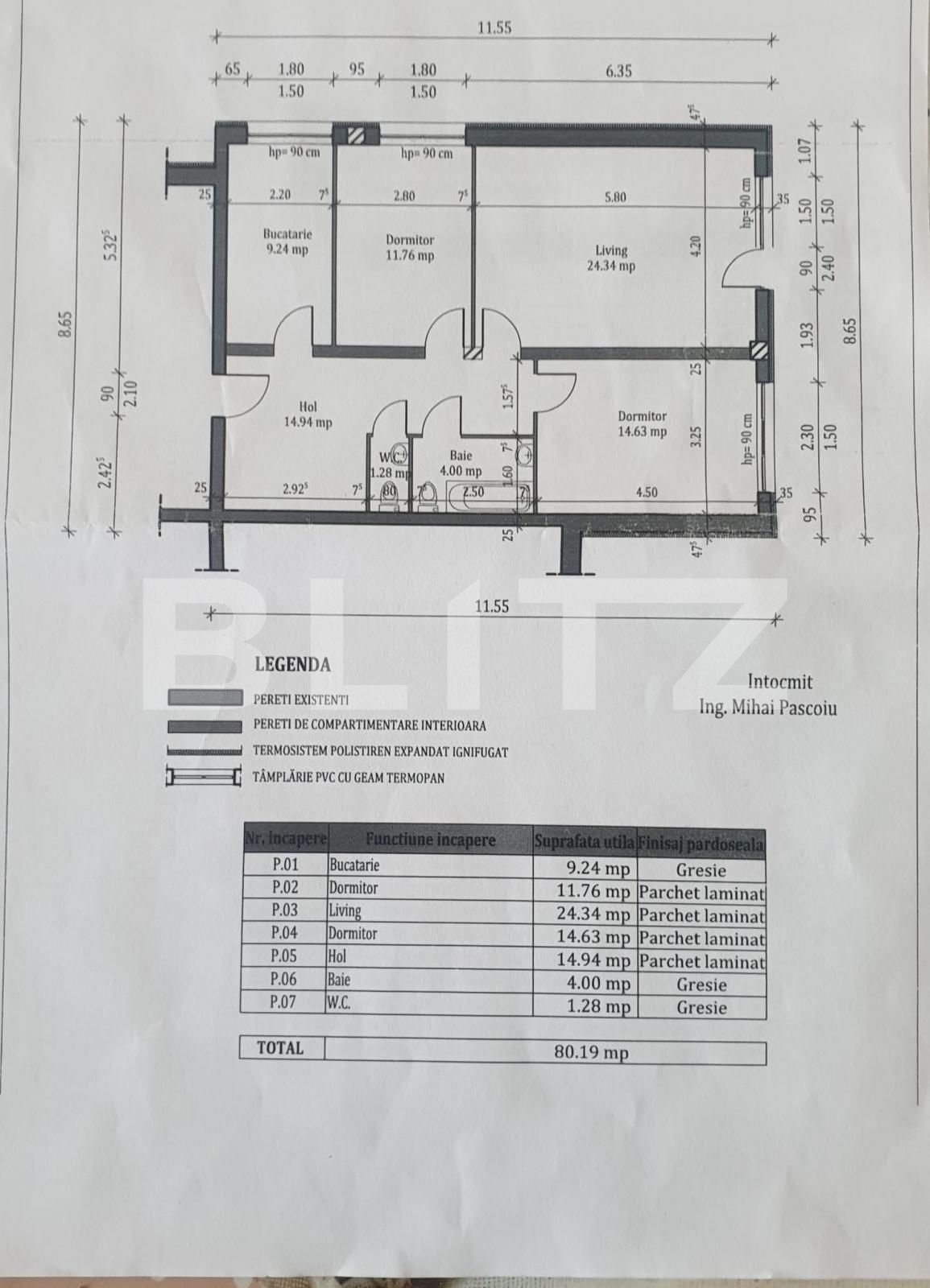 Apartament de vânzare 3 camere Plopilor - 78965AV | BLITZ Cluj-Napoca | Poza1