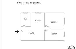 3 camere, 72 mp, zona magazinului Profi, PRET OPORTUN! Gradina cu CF 200 mp!