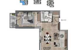 Apartament doua camere, parcare subterana, zona Corneliu Coposu