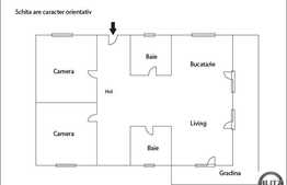 3 camere decomandate, 100 mp, imobil nou, semifinisat, gradina, zona linistita!