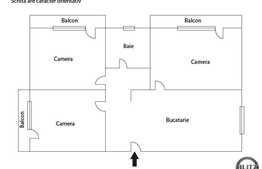Vanzare 3 camere, 68 mp, 3 balcoane, decomandat, imobil NOU