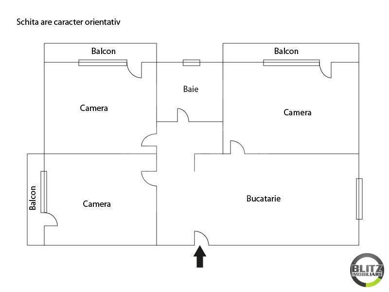 Apartament de vânzare 3 camere Manastur - 797AV | BLITZ Cluj-Napoca | Poza1