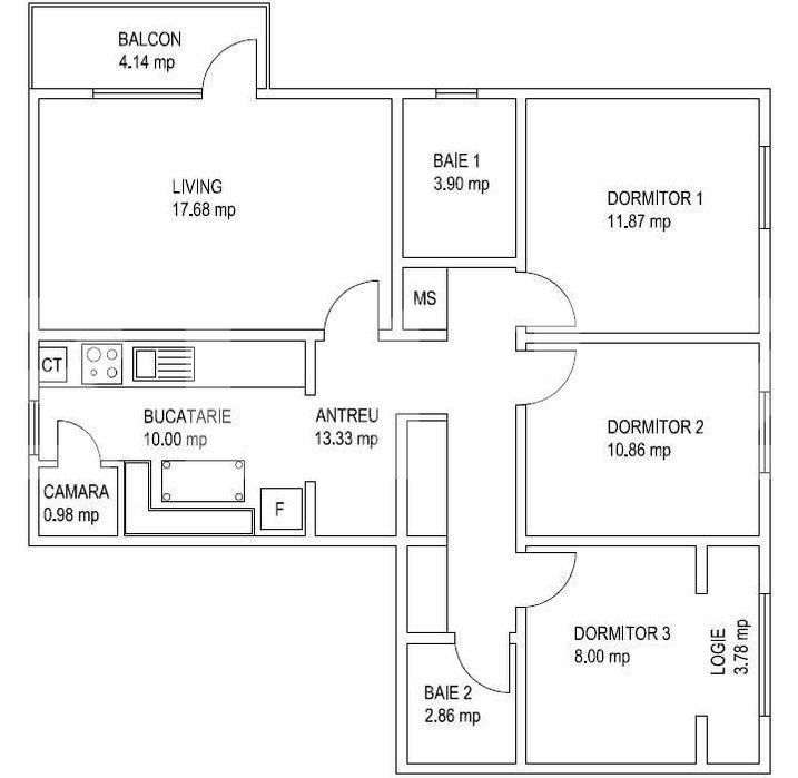 Apartament de vânzare 4 camere Marasti - 79924AV | BLITZ Cluj-Napoca | Poza1