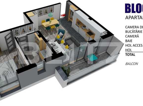 Apartament de vânzare 2 camere Floreşti - 80155AV | BLITZ Cluj-Napoca | Poza1