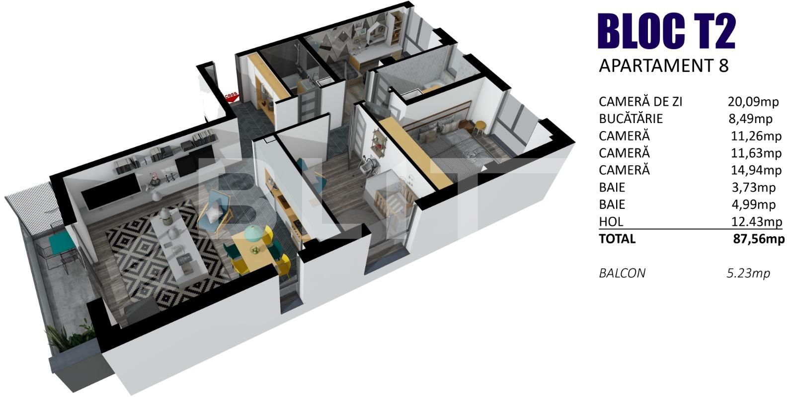 Apartament de vânzare 4 camere Floreşti - 80164AV | BLITZ Cluj-Napoca | Poza8