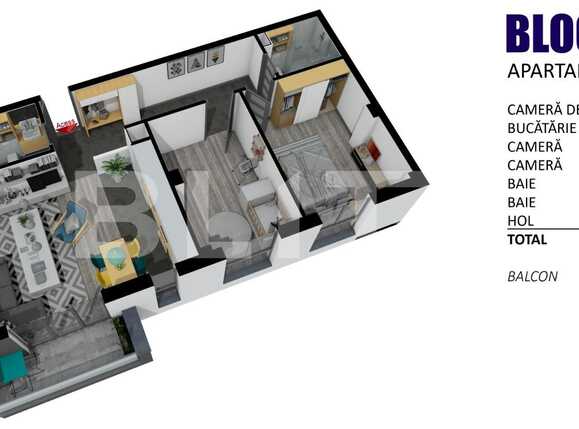 Apartament de vânzare 3 camere Floreşti - 80166AV | BLITZ Cluj-Napoca | Poza2