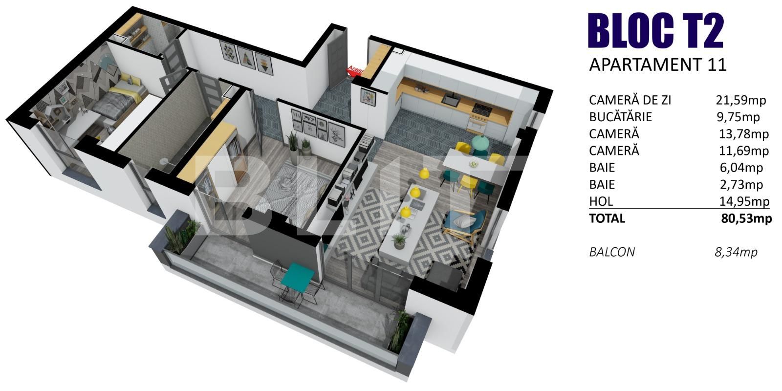 Apartament de vânzare 3 camere Floreşti - 80168AV | BLITZ Cluj-Napoca | Poza10