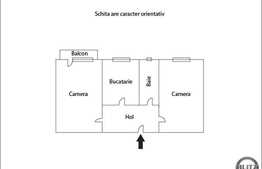 Vanzare apartament 2 camere, 54 mp, decomandat, zona strazii Jupiter