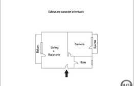 De vanzare 2 camere, 51 mp utili, 2 balcoane, zona strazii Porii!