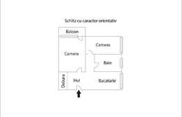 Apartament 2 camere, decomandat, etaj intermediar, zona Casa Radio 