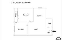 Vanzare 3 camere, 66.5 mp, etaj intermediar! Loc parcare! Zona nou dezvoltata