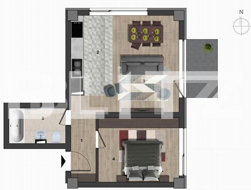 Apartament de vânzare 2 camere Europa - 80498AV | BLITZ Cluj-Napoca | Poza1