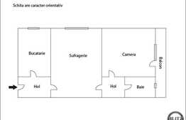 Apartament 2 camere 49,10 mp utili, parcare, zona Piata Hermes