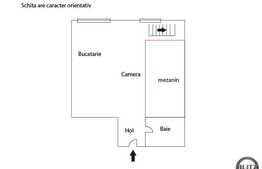 Zona strazii Alverna, garsoniera de vanzare, 32 mp. Parter cu mezanin interior!