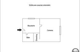 De vanzare garsoniera, 22 mp, garaj, zona strazii Cojocnei